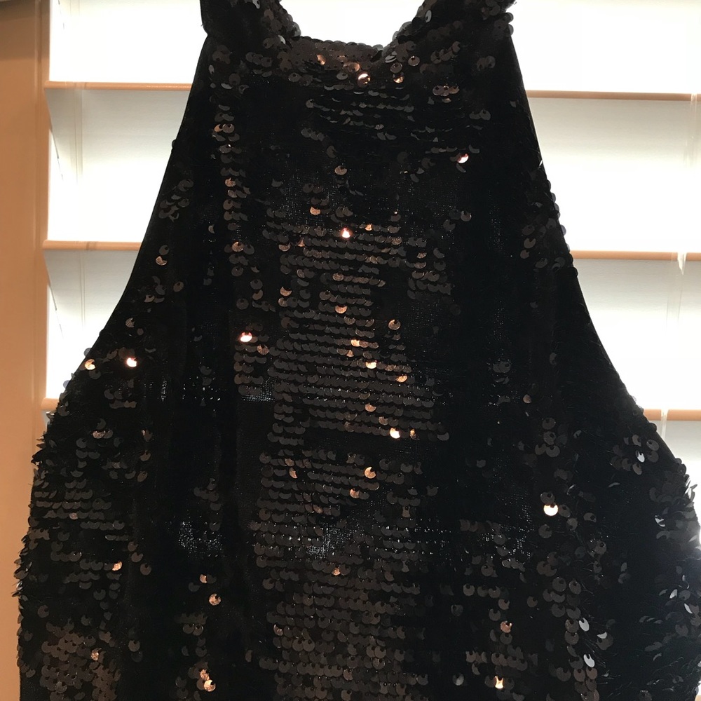 Black Sequin Dress